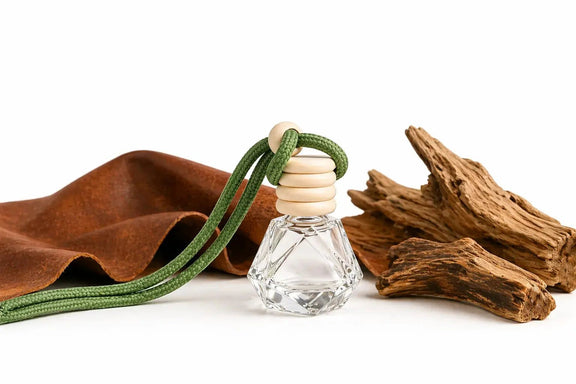 Diffuseur Voiture Cuir et bois - L'Atelier Ginko - Boutique en Ligne