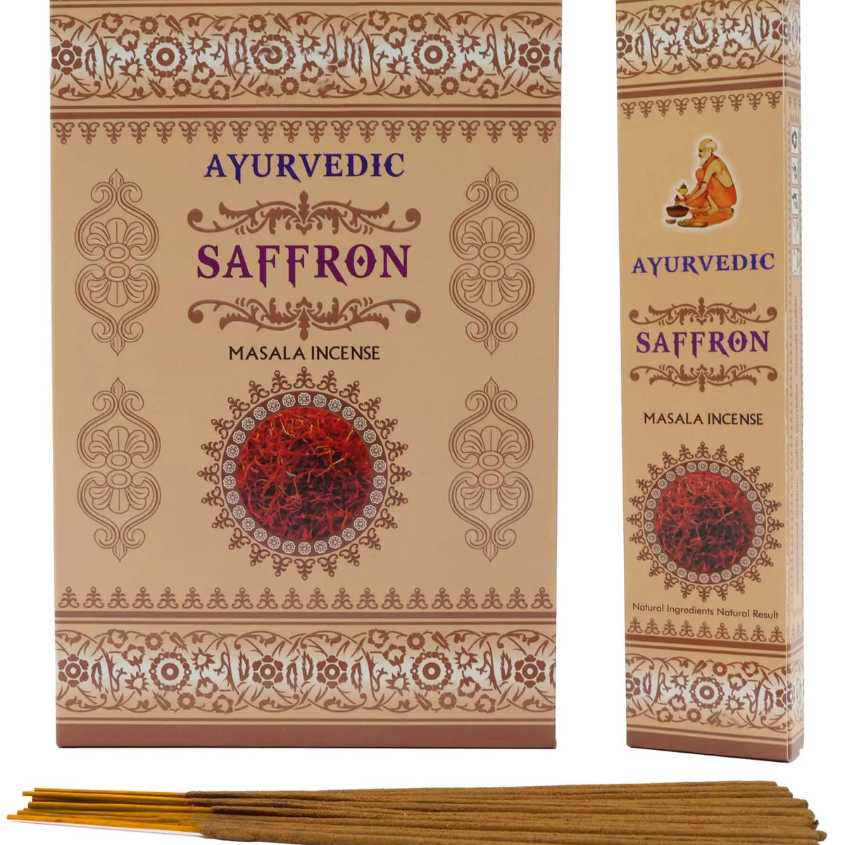 Encens Ayurvedic bâtonnets vue détail - L'Atelier Ginko