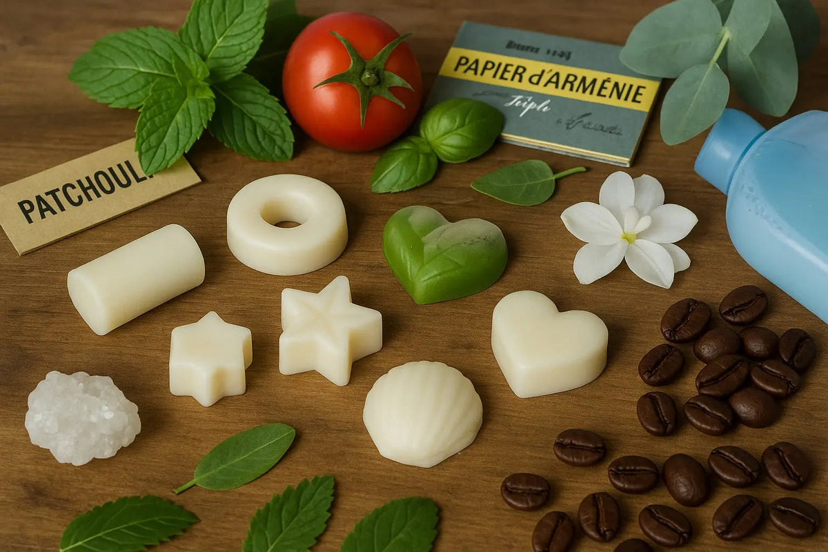 Fondants parfumés artisanaux Frais et Cocooning cire de colza végétale - L'Atelier Ginko
