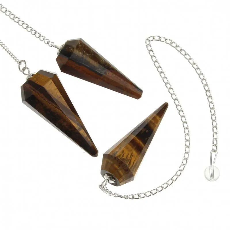 Pendules Divinatoires à Facettes en Pierre Naturelle - L'Atelier Ginko - Boutique en Ligne