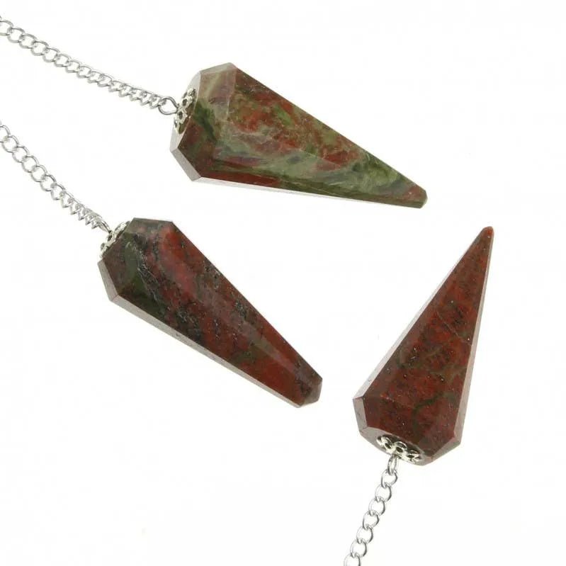 Pendules Divinatoires à Facettes en Pierre Naturelle - L'Atelier Ginko - Boutique en Ligne