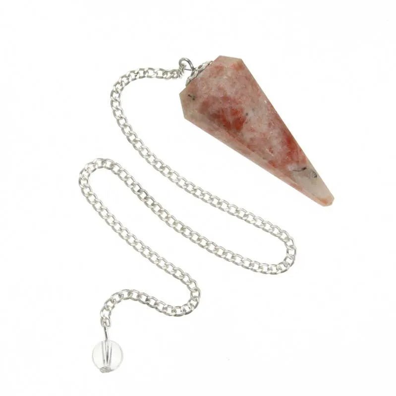 Pendules Divinatoires à Facettes en Pierre Naturelle - L'Atelier Ginko - Boutique en Ligne
