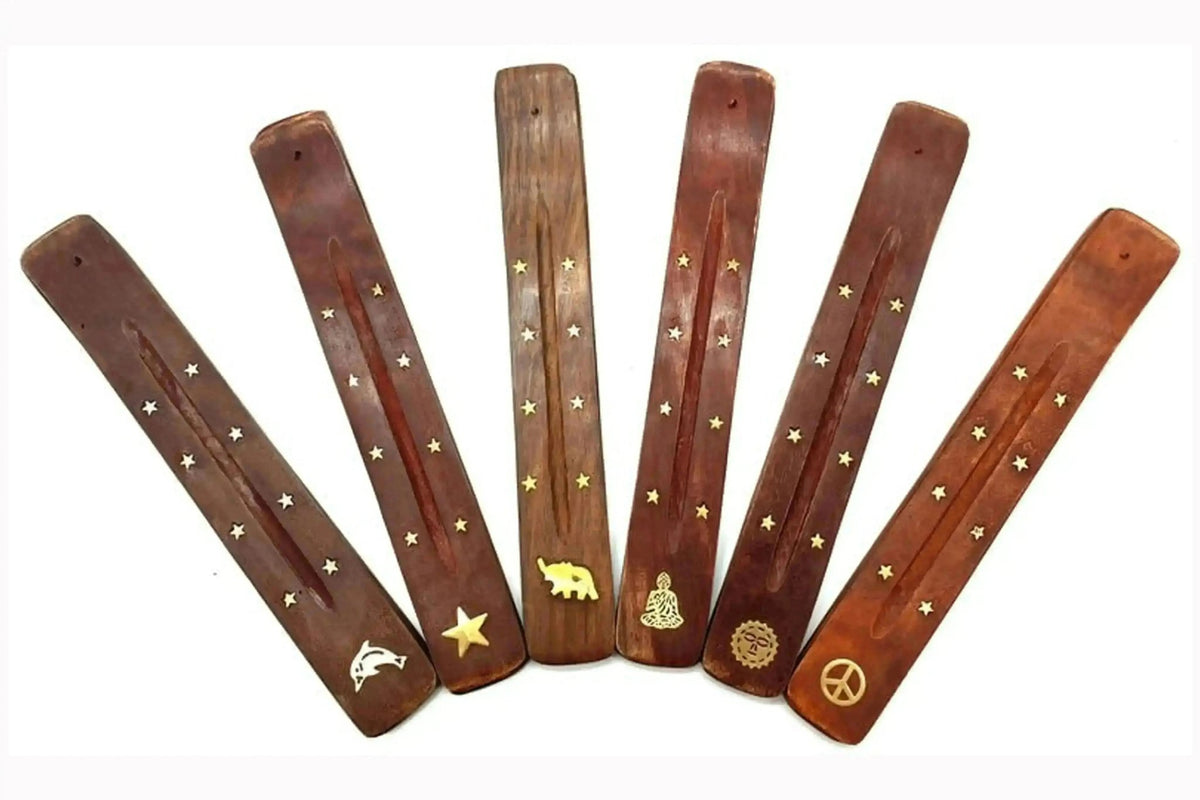 Porte-encens en Bois simple artisanal accessoire encens – L'Atelier Ginko Moselle