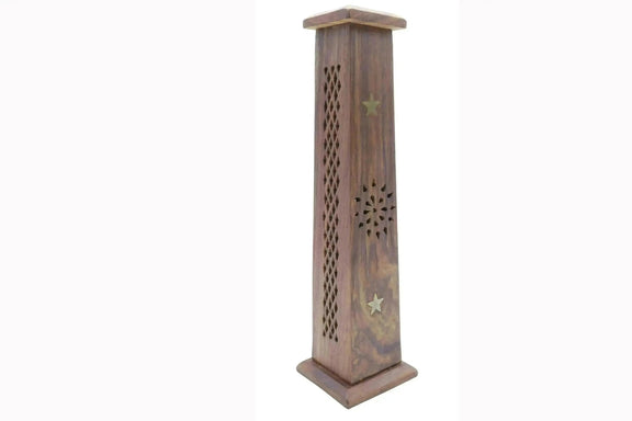 Porte-encens bois Tour 30cm accessoire encens zen – L'Atelier Ginko