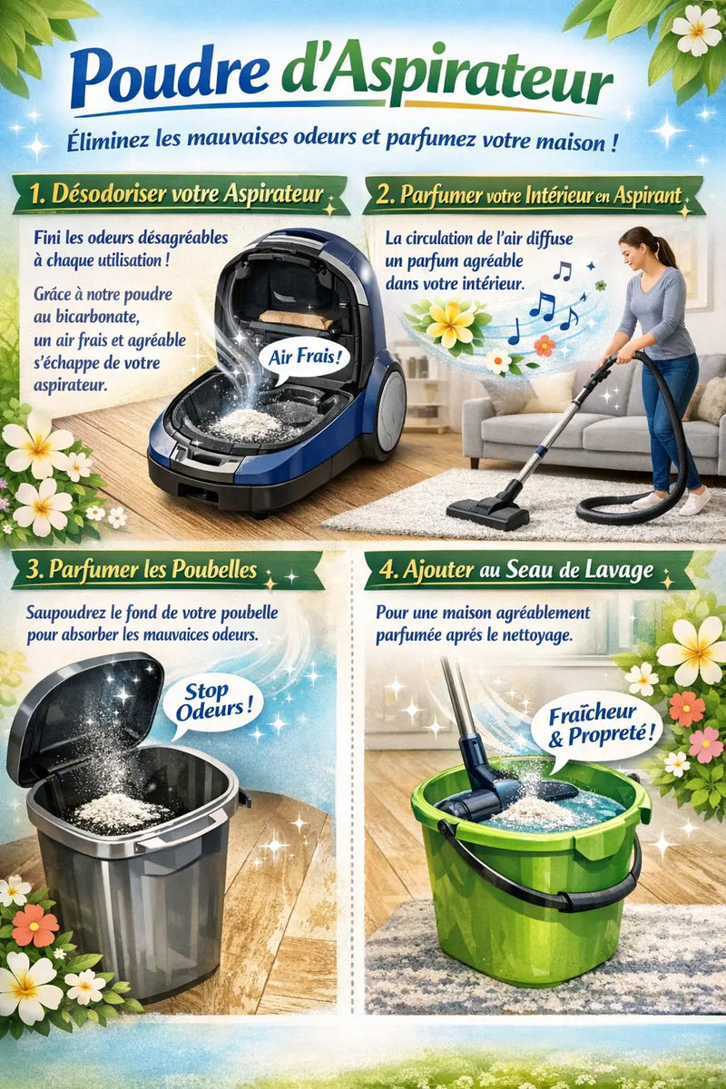 Poudre d'Aspirateur Adoucissant - L'Atelier Ginko - Boutique en Ligne