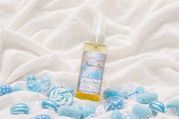 Spray d'Ambiance Bonbon Bleu - L'Atelier Ginko - Boutique en Ligne