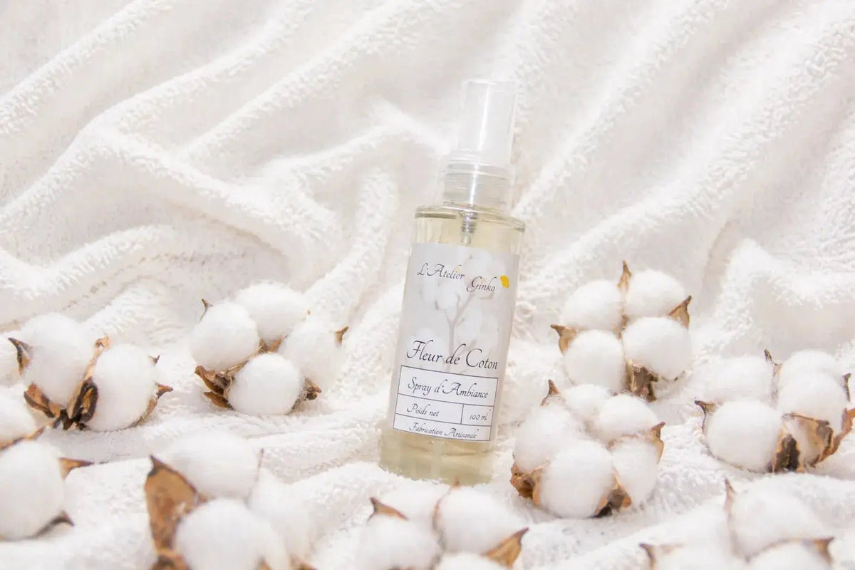 Spray d'Ambiance Fleur de coton - L'Atelier Ginko - Boutique en Ligne