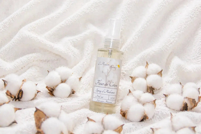 Spray d'Ambiance Fleur de coton - L'Atelier Ginko - Boutique en Ligne