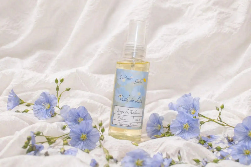 Spray d'Ambiance Voile de lin - L'Atelier Ginko - Boutique en Ligne